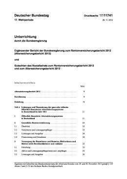 Alterssicherungsbericht 2012
