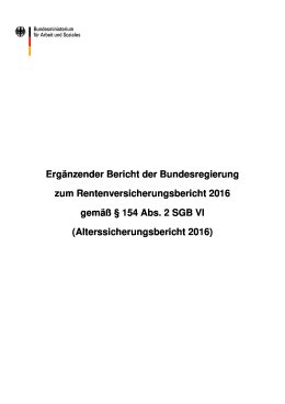 Alterssicherungsbericht 2016