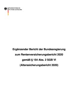 Alterssicherungsbericht 2020