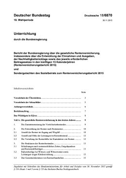 Rentenversicherungsbericht 2015