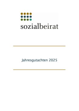 Gutachten des Sozialbeirats 2025