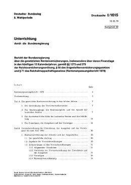 Rentenanpassungsbericht 1978