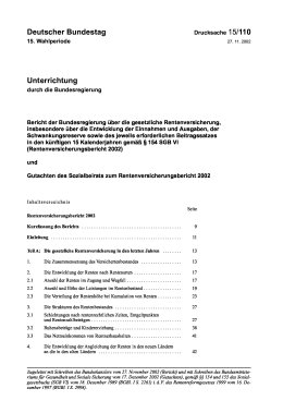 Rentenversicherungsbericht 2002