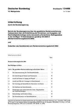 Rentenversicherungsbericht 2004