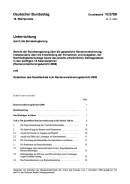 Rentenversicherungsbericht 2006