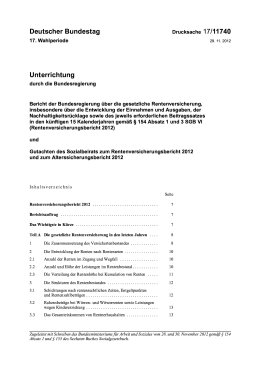 Rentenversicherungsbericht 2012
