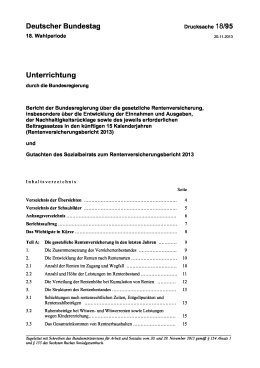 Rentenversicherungsbericht 2013