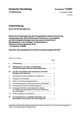 Rentenversicherungsbericht 2014