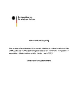 Rentenversicherungsbericht 2018