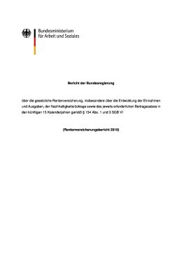Rentenversicherungsbericht 2019