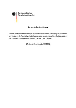 Rentenversicherungsbericht 2020