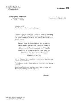Sozialbericht 1958