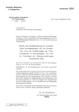 Sozialbericht 1959 und Gutachten des Sozialbeirats zum Sozialbericht 1959