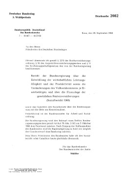 Sozialbericht 1960 und Gutachten des Sozialbeirats zum Sozialbericht 1960