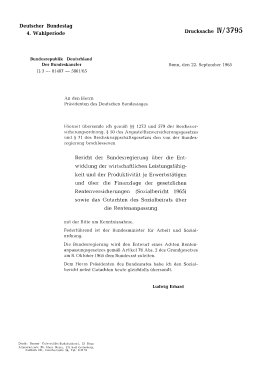 Sozialbericht 1965 und Gutachten des Sozialbeirats zum Sozialbericht 1965